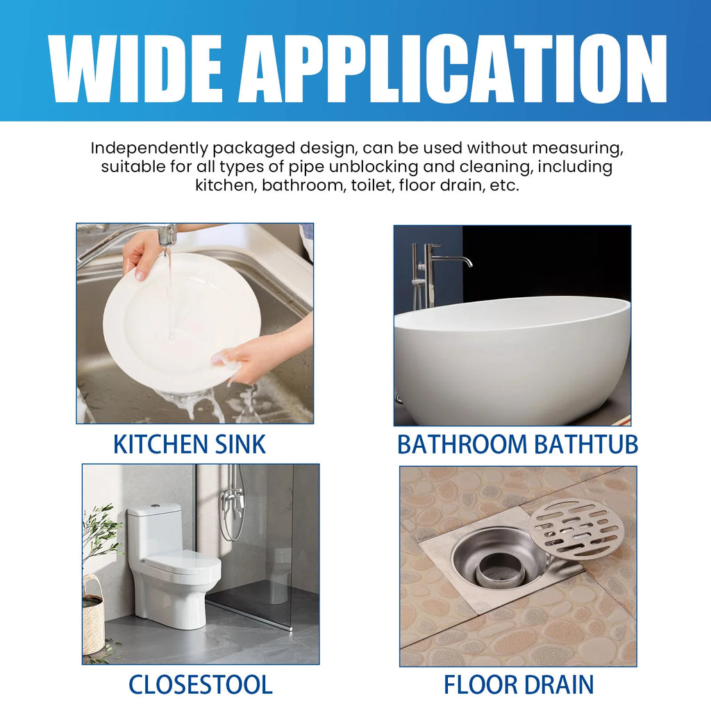Powerful Pipe Dredging Agent – Fast-Acting Drain Cleaner for Sink & Toilet Clogs.