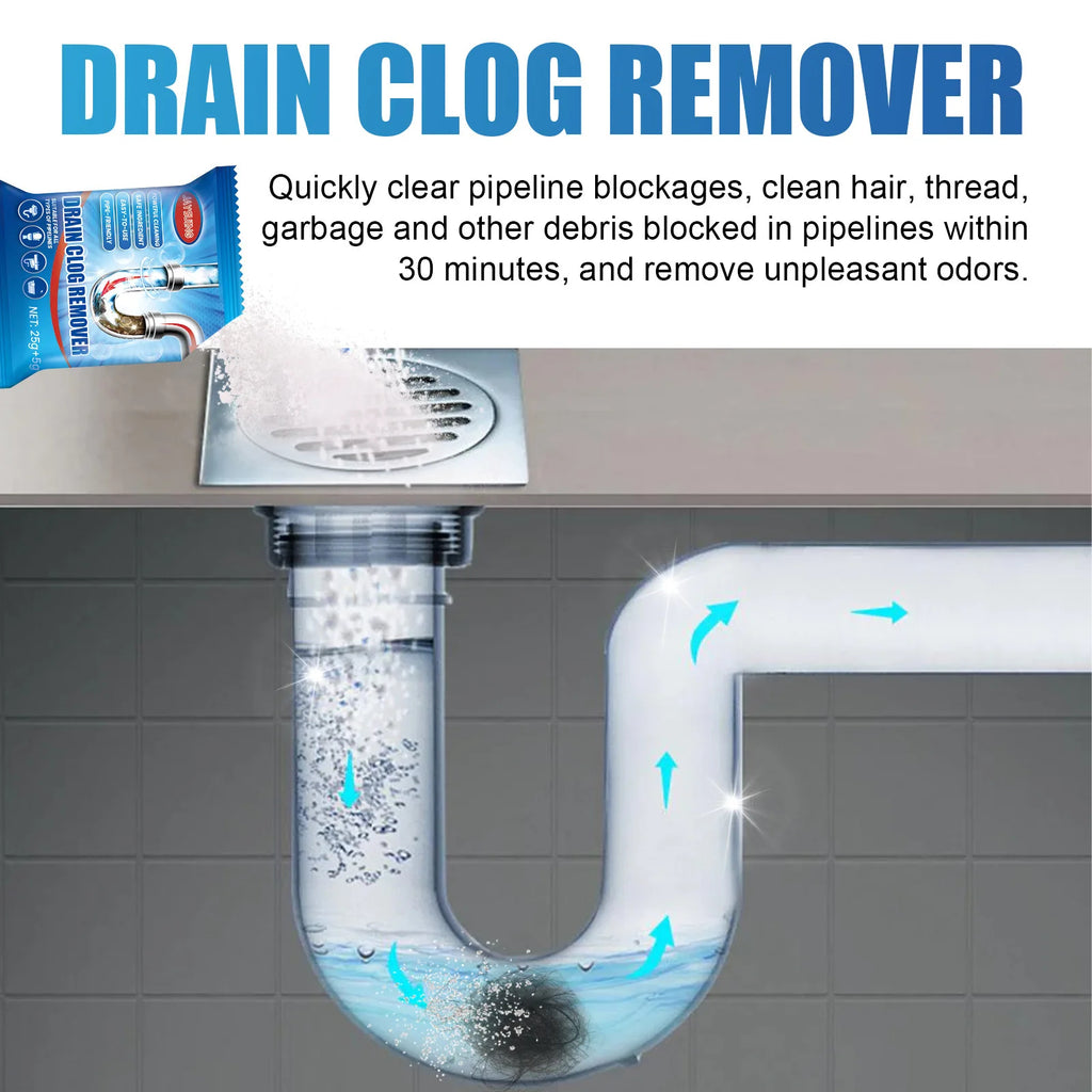 Powerful Pipe Dredging Agent – Fast-Acting Drain Cleaner for Sink & Toilet Clogs.