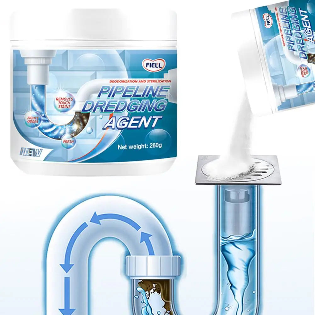 260g Powerful Pipe Dredging Agent – Kitchen & Toilet Drain Cleaner for Fast Unclogging