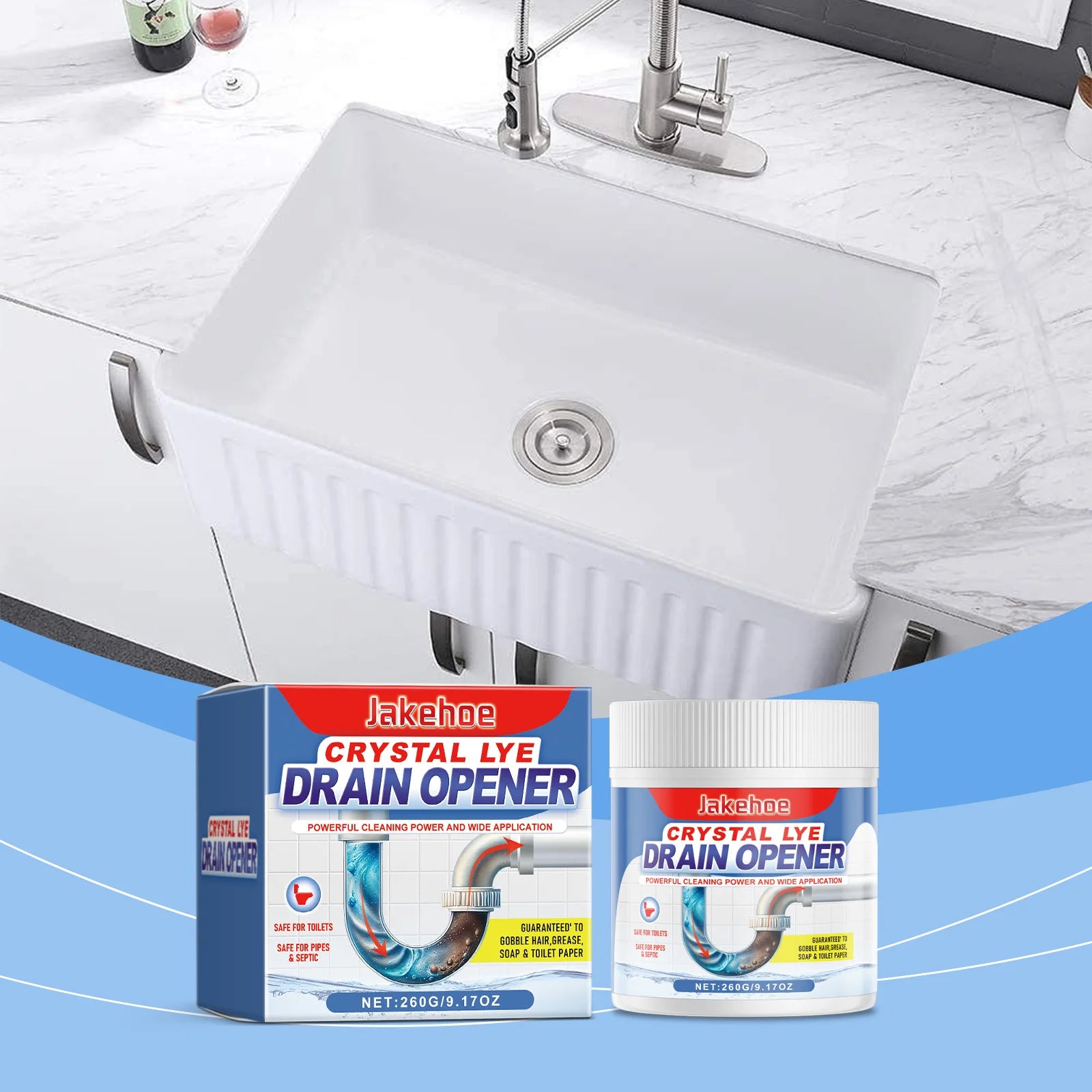 Heavy-Duty Pipe Dredging Cleaner – Instantly Unblocks Drains & Toilets.