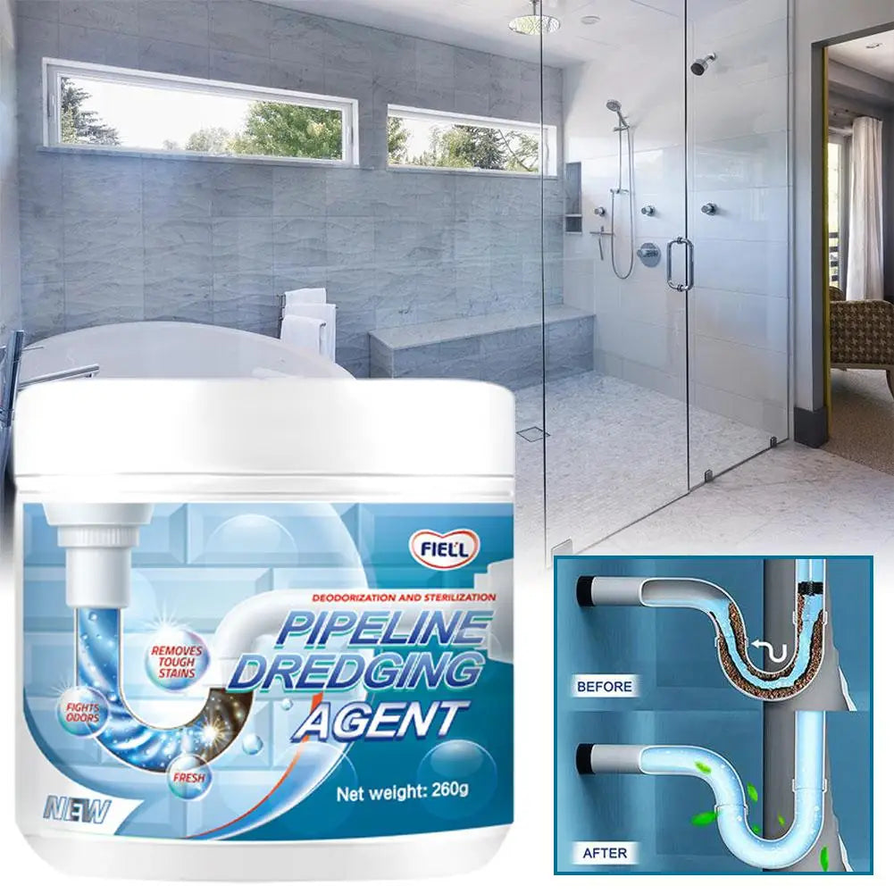 260g Powerful Pipe Dredging Agent – Kitchen & Toilet Drain Cleaner for Fast Unclogging