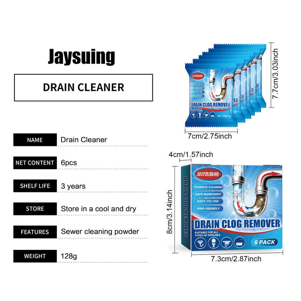Powerful Pipe Dredging Agent – Fast-Acting Drain Cleaner for Sink & Toilet Clogs.