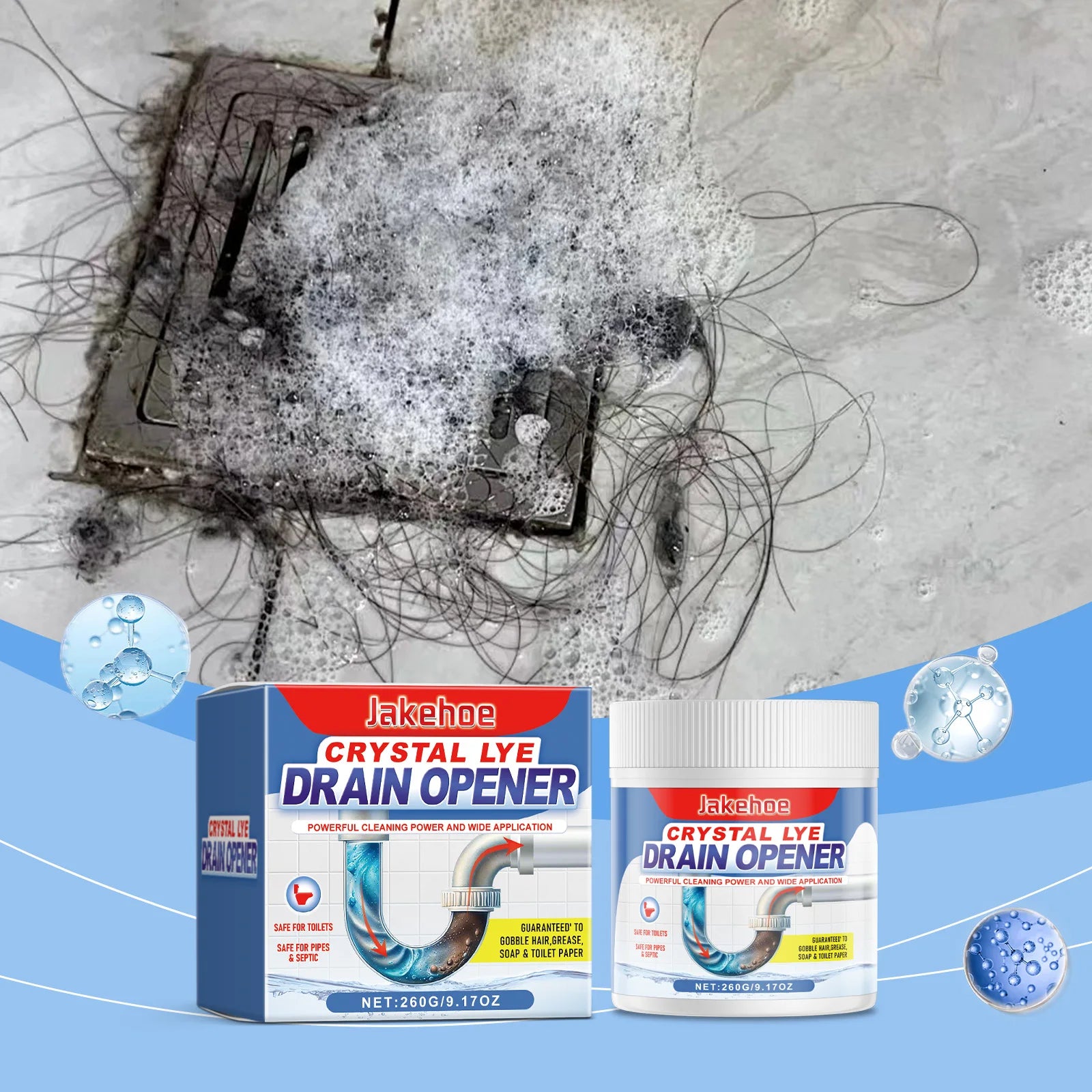 Heavy-Duty Pipe Dredging Cleaner – Instantly Unblocks Drains & Toilets.