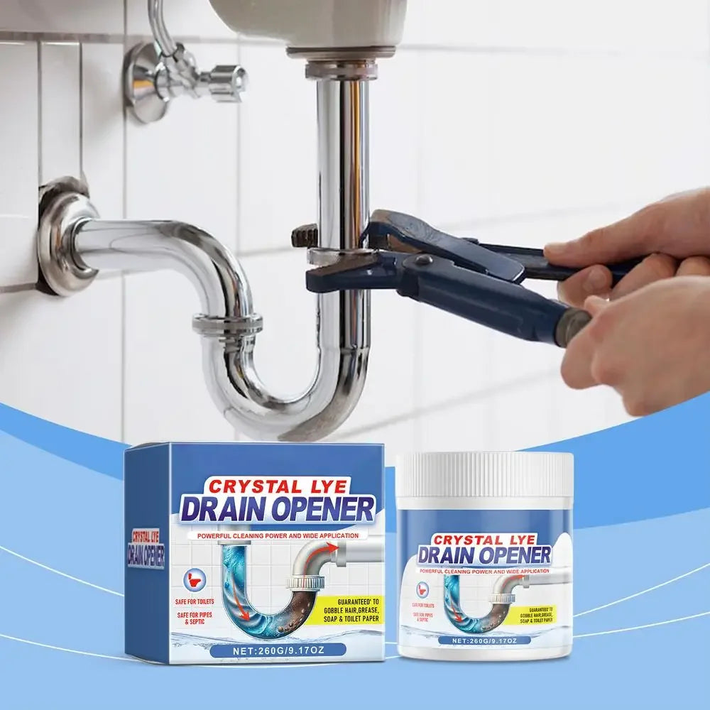 260g Powerful Drain Clog Remover – Kitchen & Bathroom Pipe Dredging Powder.