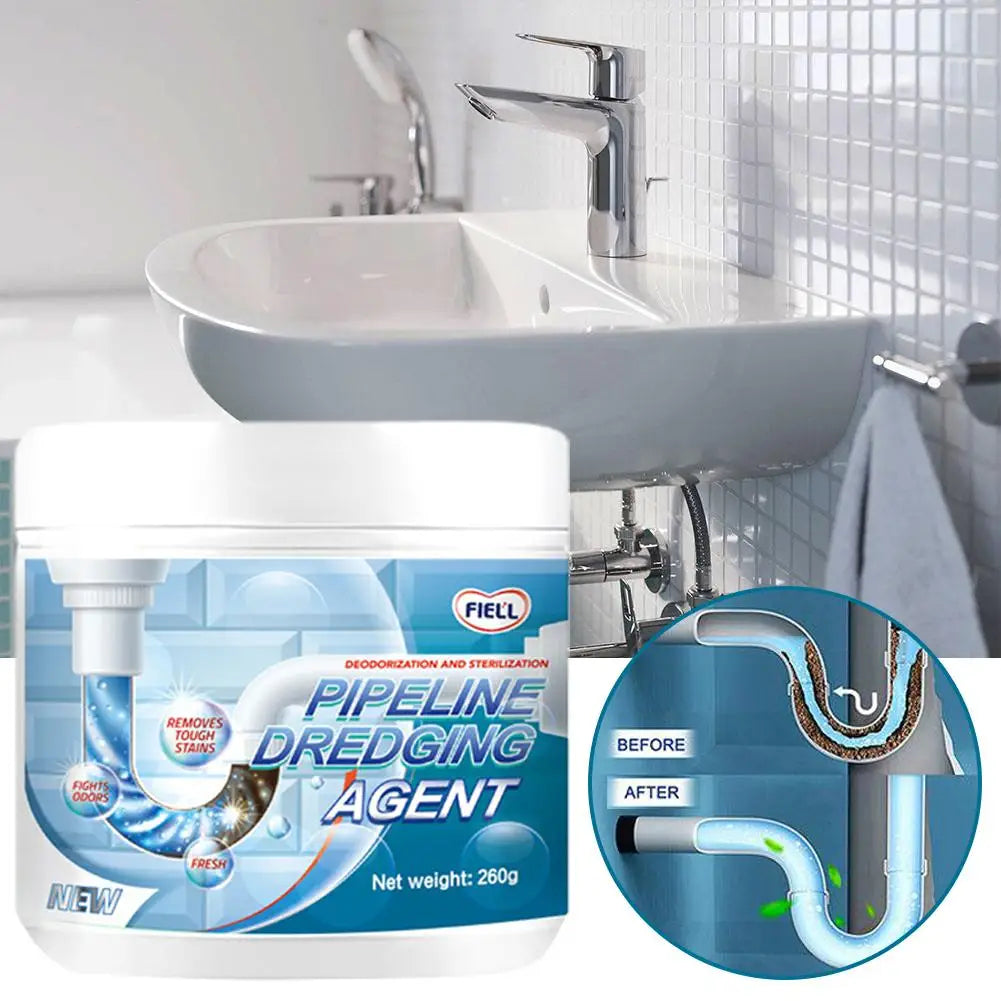 260g Powerful Pipe Dredging Agent – Kitchen & Toilet Drain Cleaner for Fast Unclogging