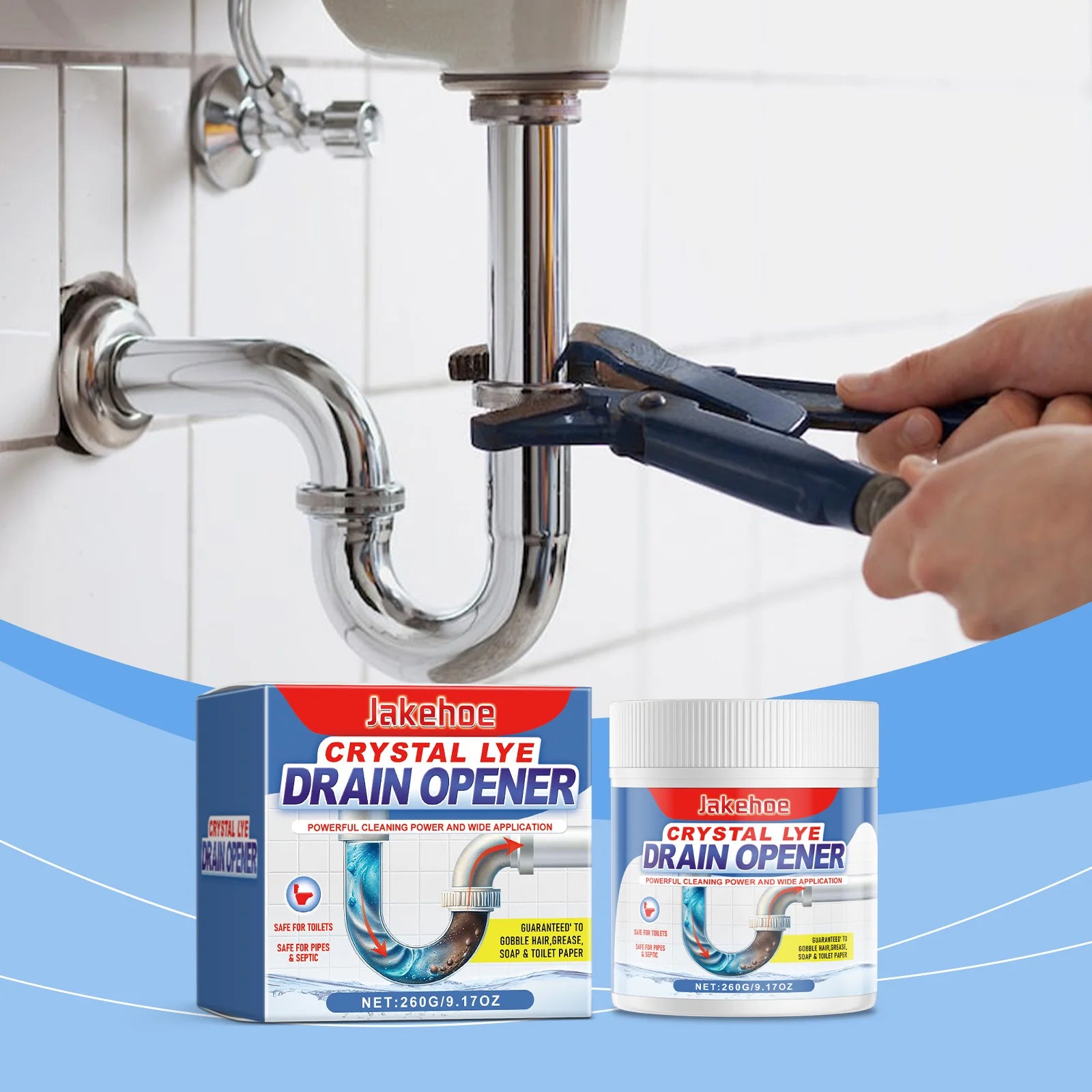 Heavy-Duty Pipe Dredging Cleaner – Instantly Unblocks Drains & Toilets.