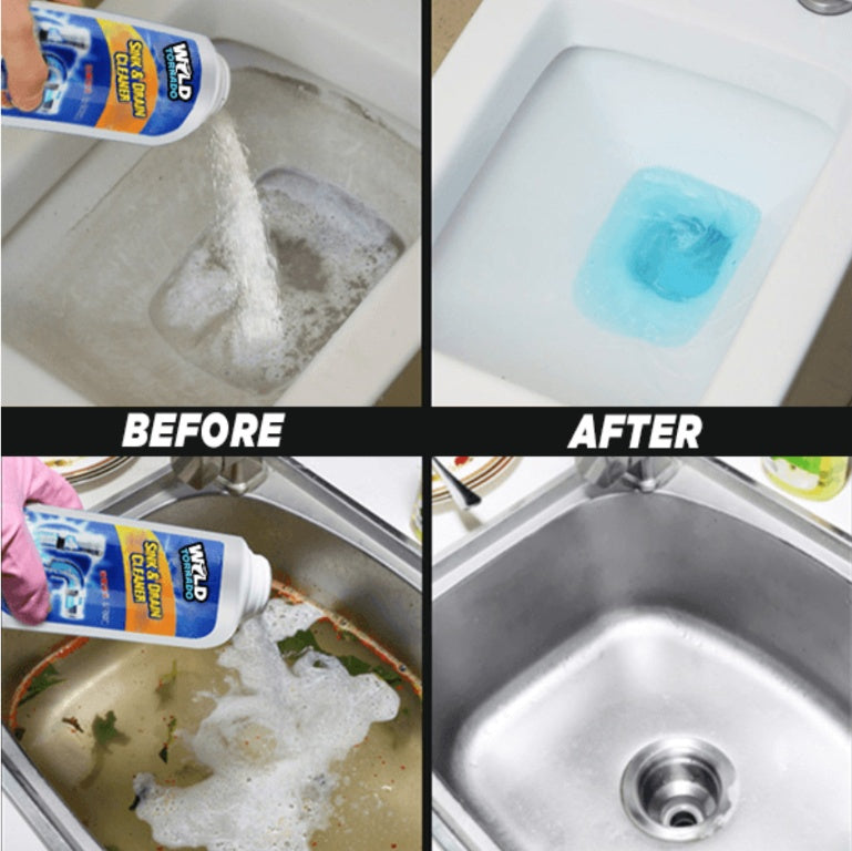 Wild Tornado Quick Foaming Drain Cleaner – High-Efficiency Sink & Toilet Clog Remover.