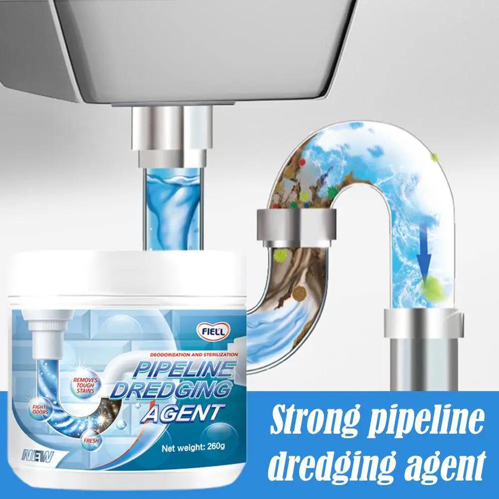 260g Powerful Pipe Dredging Agent – Kitchen & Toilet Drain Cleaner for Fast Unclogging