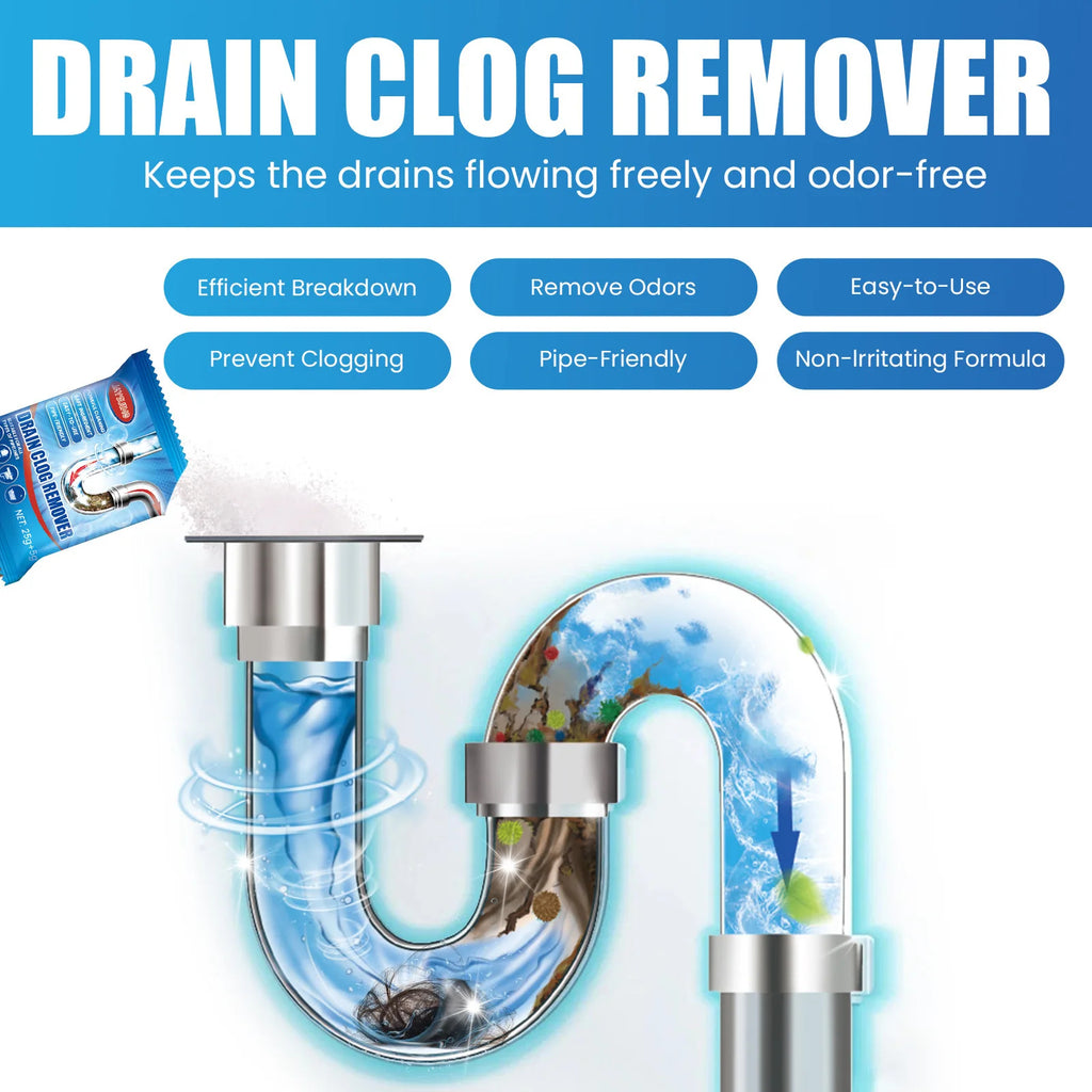 Powerful Pipe Dredging Agent – Fast-Acting Drain Cleaner for Sink & Toilet Clogs.