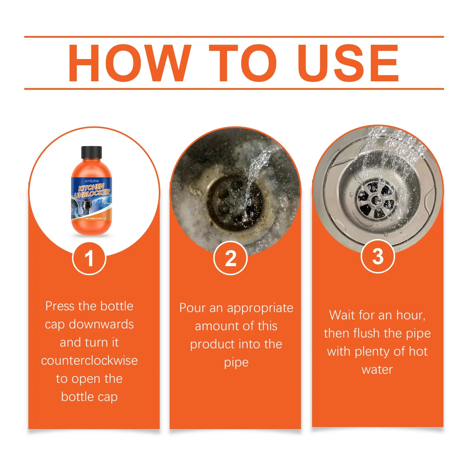 Powerful Pipeline Dredging Agent – Instantly Unclogs Drains & Removes Odors.